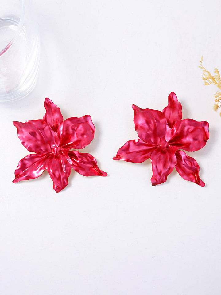 Boucles d'oreilles en forme de fleur