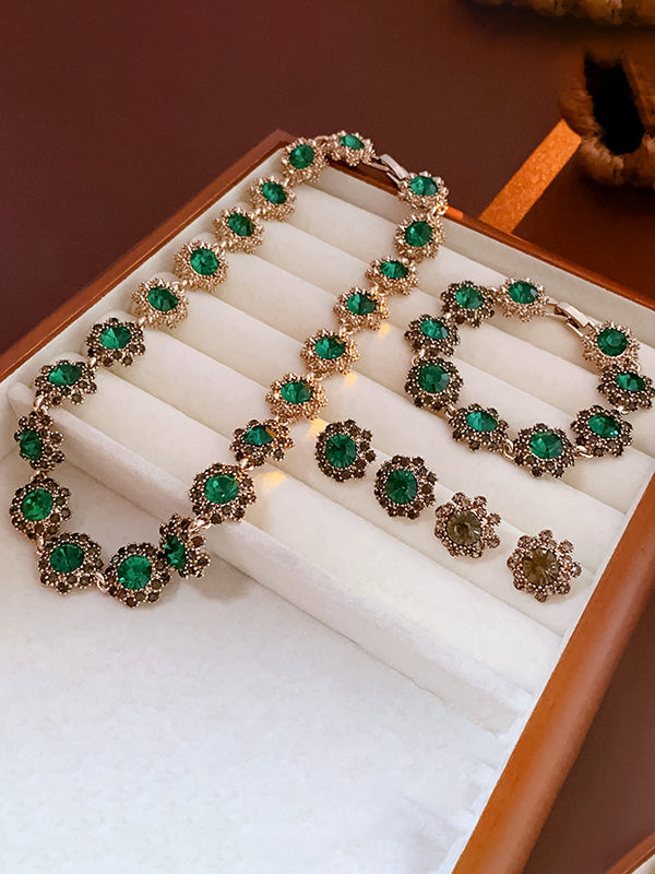 Bracelet géométrique à strass