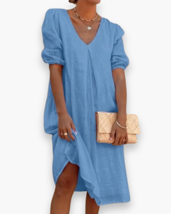 Robe Midi Élégante Décontractée pour Femmes | Robes d'Été