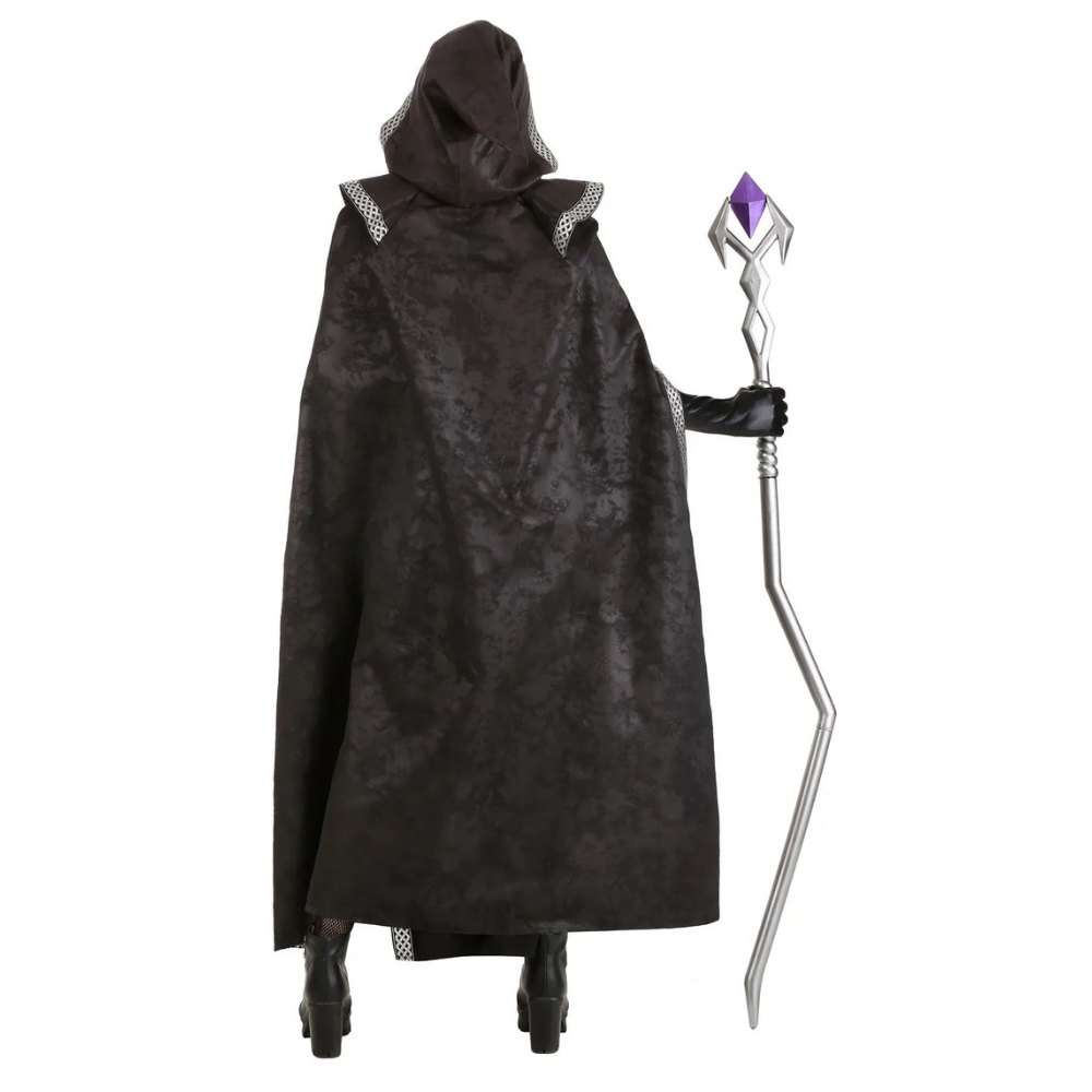 Costume d'Halloween Femme Sorcière avec Capuche | Cape & Body Cintré