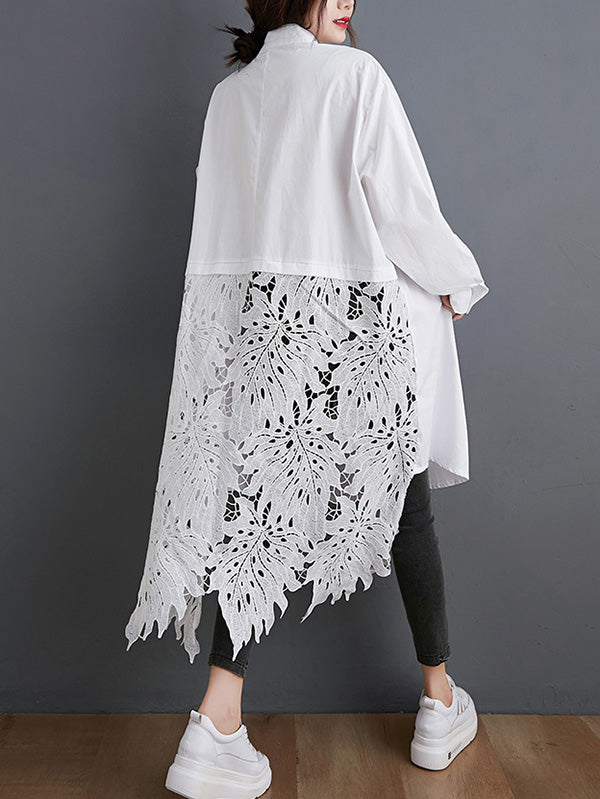 Robe creuse originale à irrégularités solides