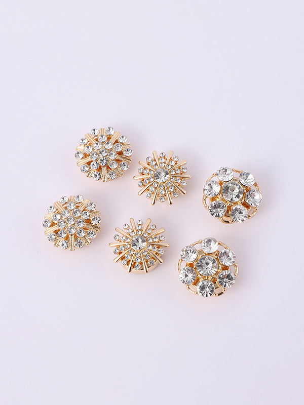 Accessoires de boutons de manchette amovibles avec strass