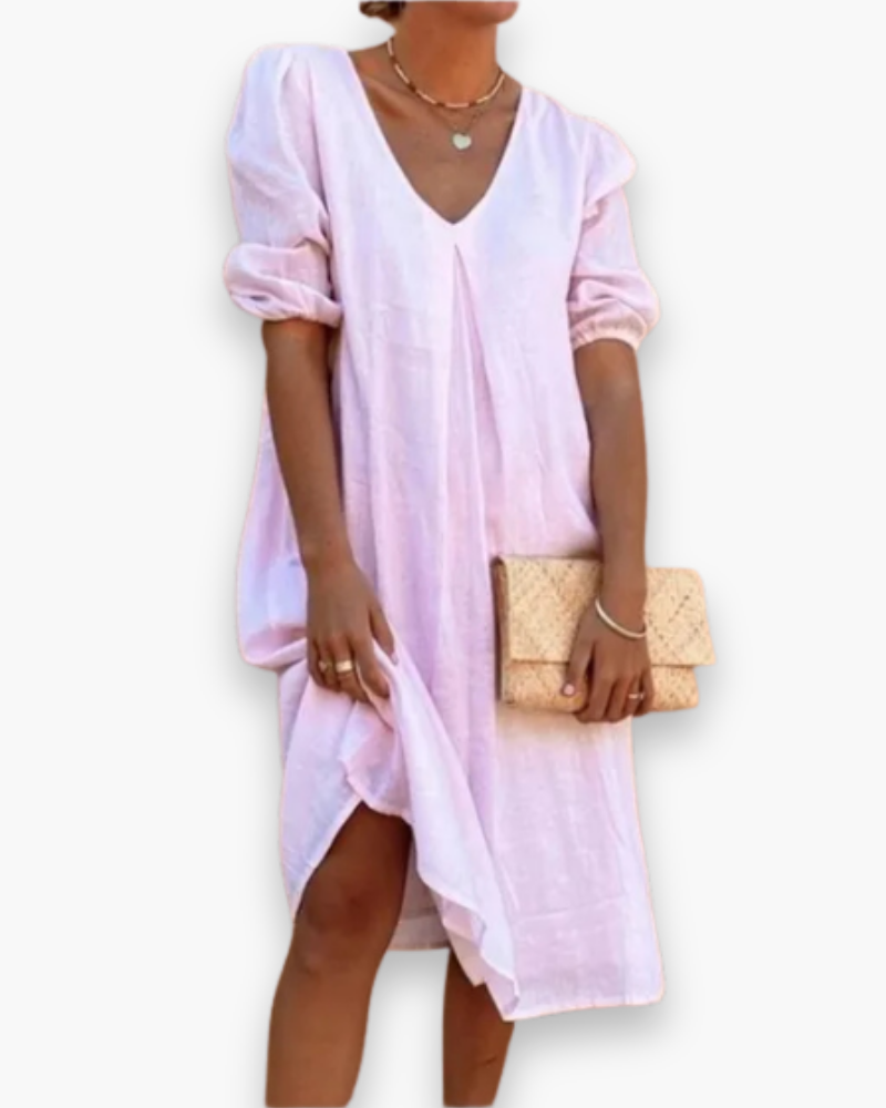 Robe Midi Élégante Décontractée pour Femmes | Robes d'Été