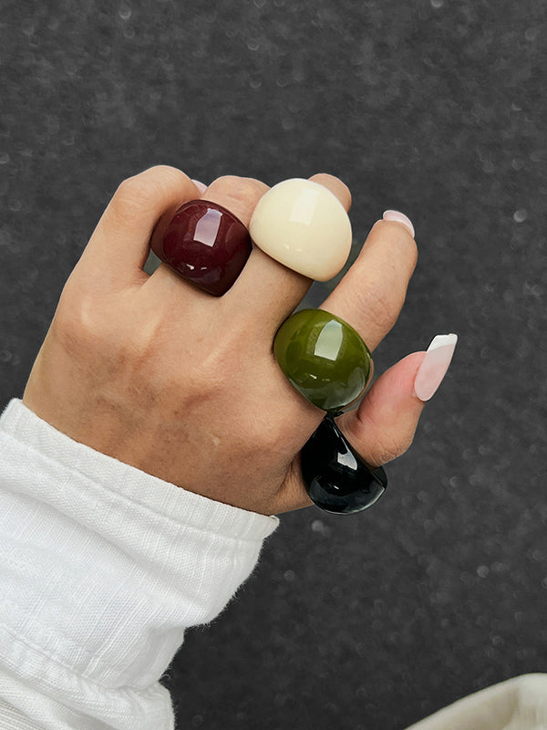 Parure bracelet et bague géométrique brillante