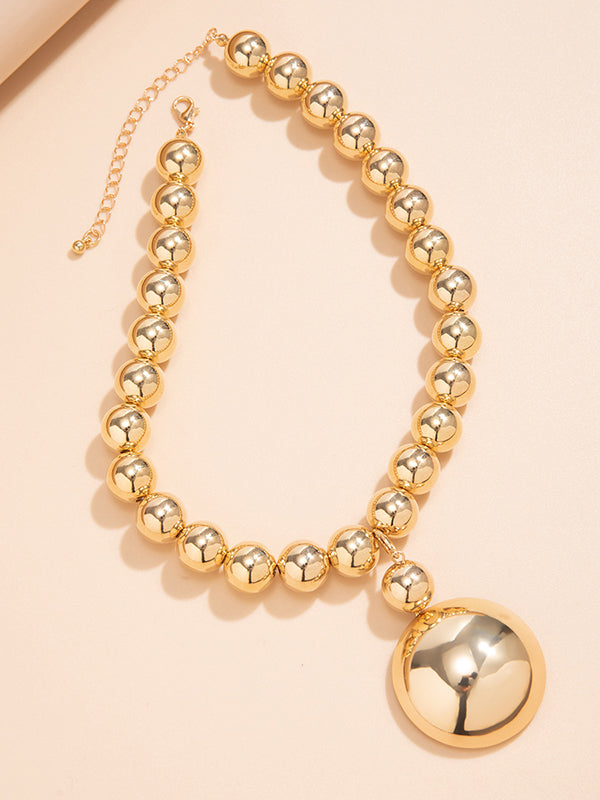 Collier perlé délicat couleur unie