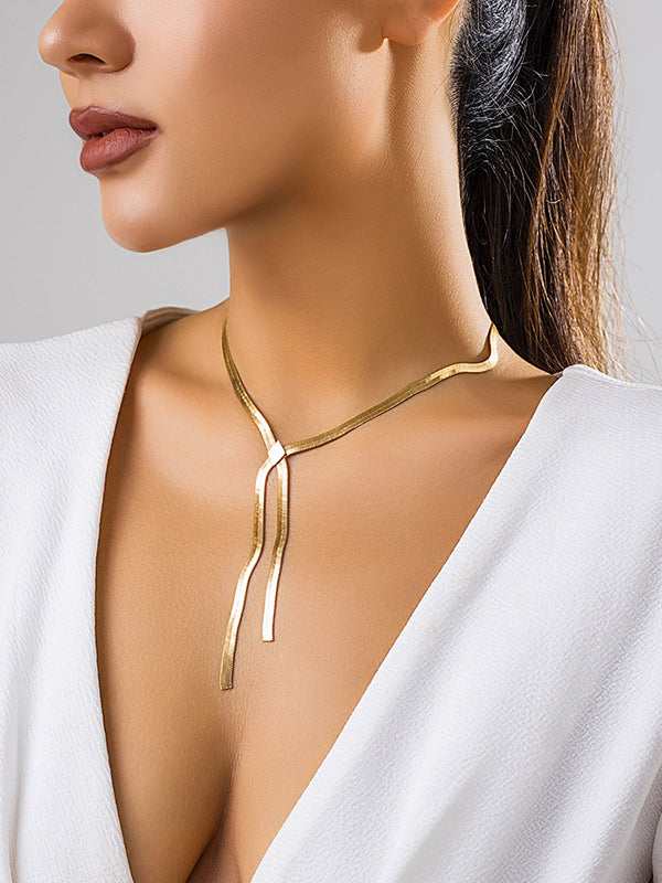 Accessoires de colliers creux de couleur unie