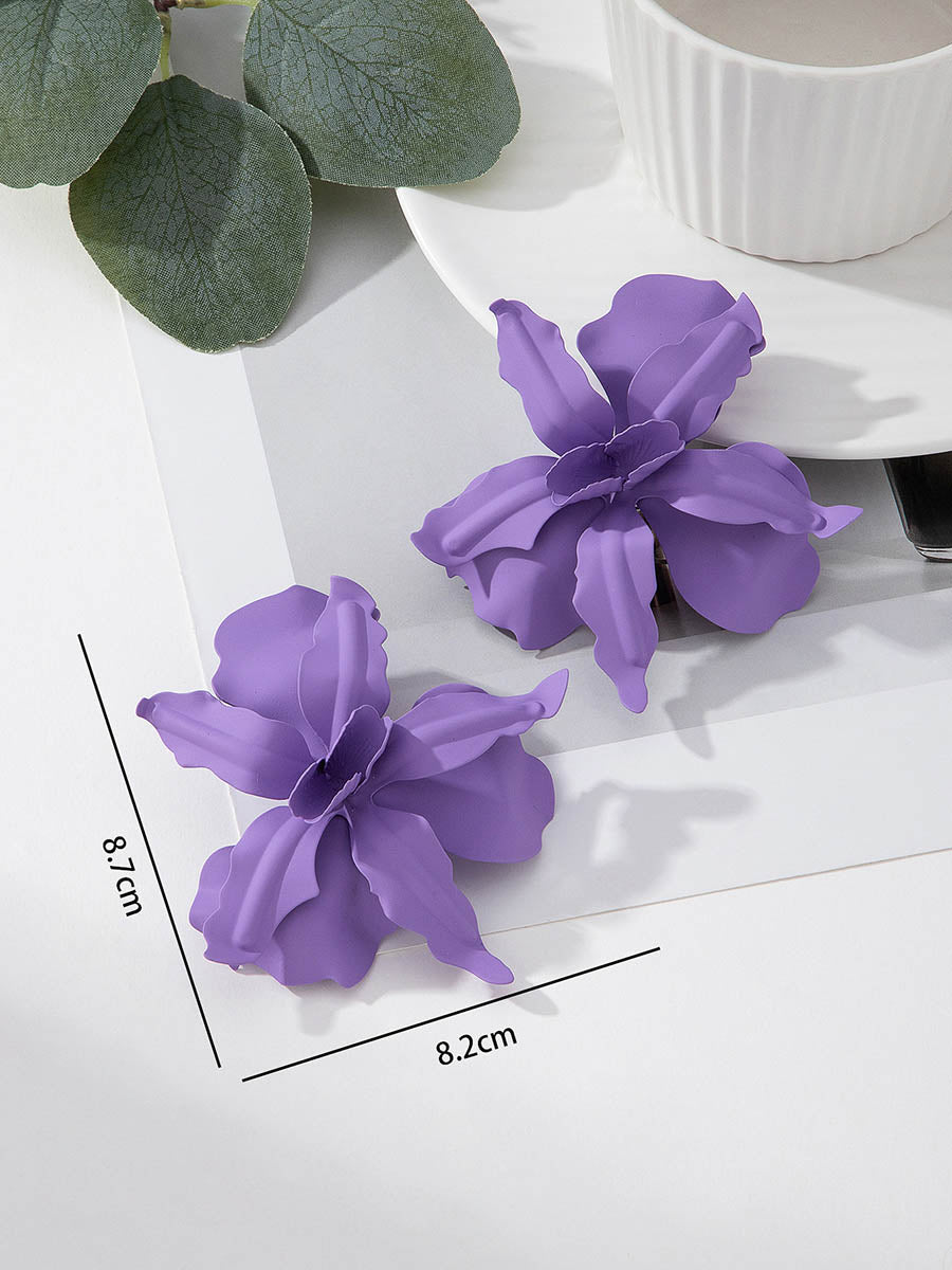 Boucles d'oreilles en forme de fleur