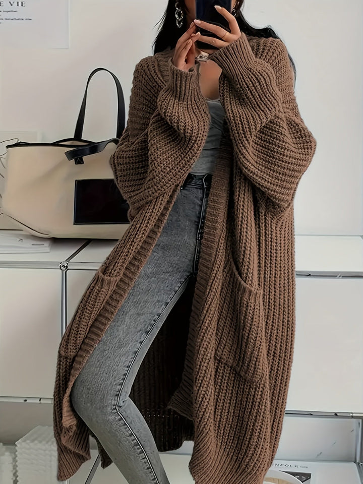 Lena | Cardigan long en tricot intemporel pour femmes