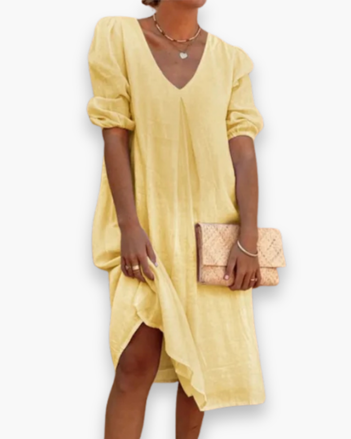 Robe Midi Élégante Décontractée pour Femmes | Robes d'Été