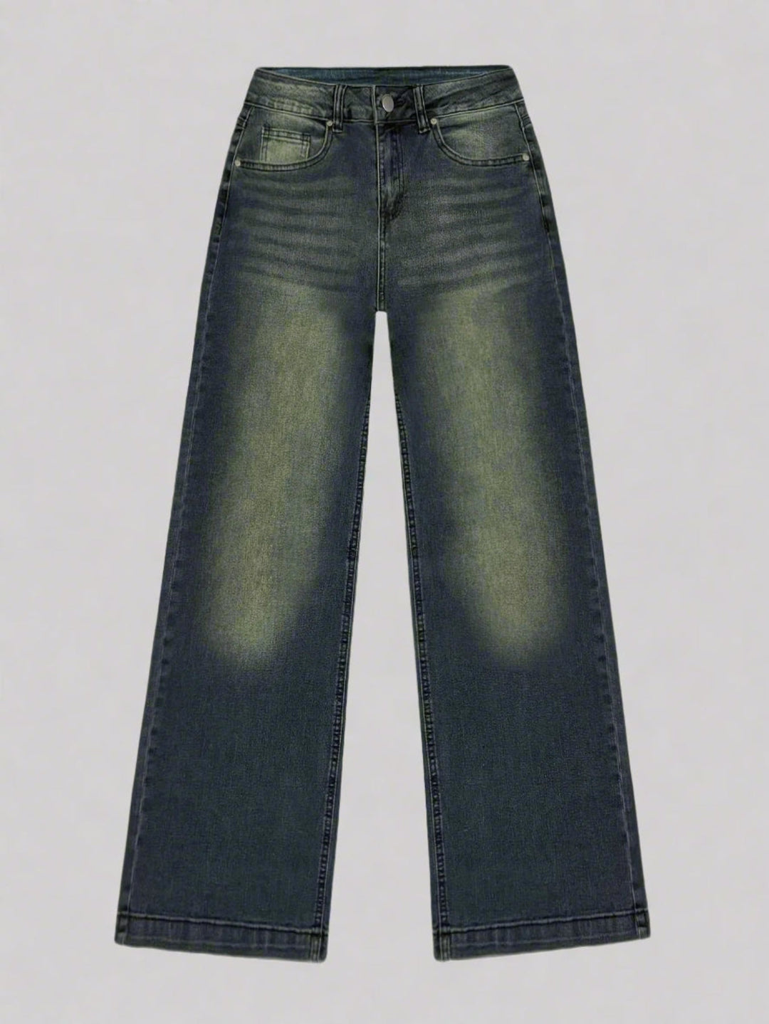 Jeans Baggy Femme | Jambe Large Avec Légère Lavage