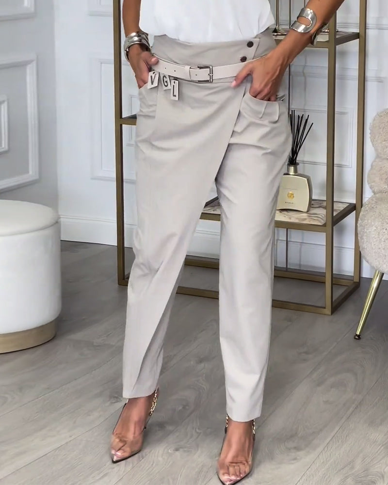 Mirella | Pantalon élégant avec ceinture