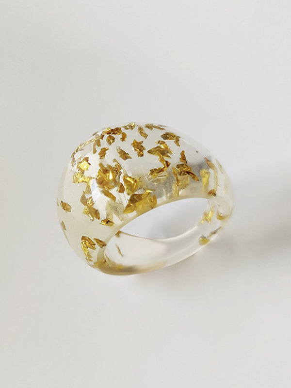 Bague originale en résine géométrique 9 couleurs