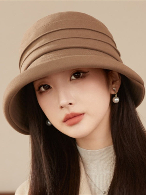 Chapeau chaud couleur unie