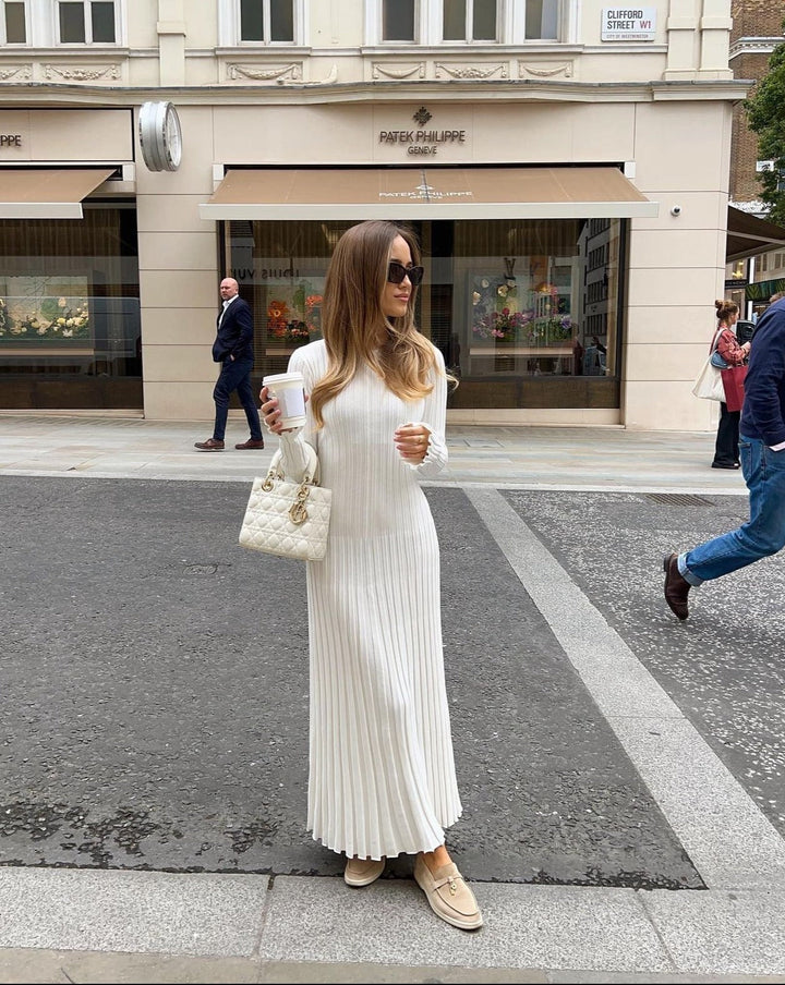 Eliana - Robe tricotée longue et élégante