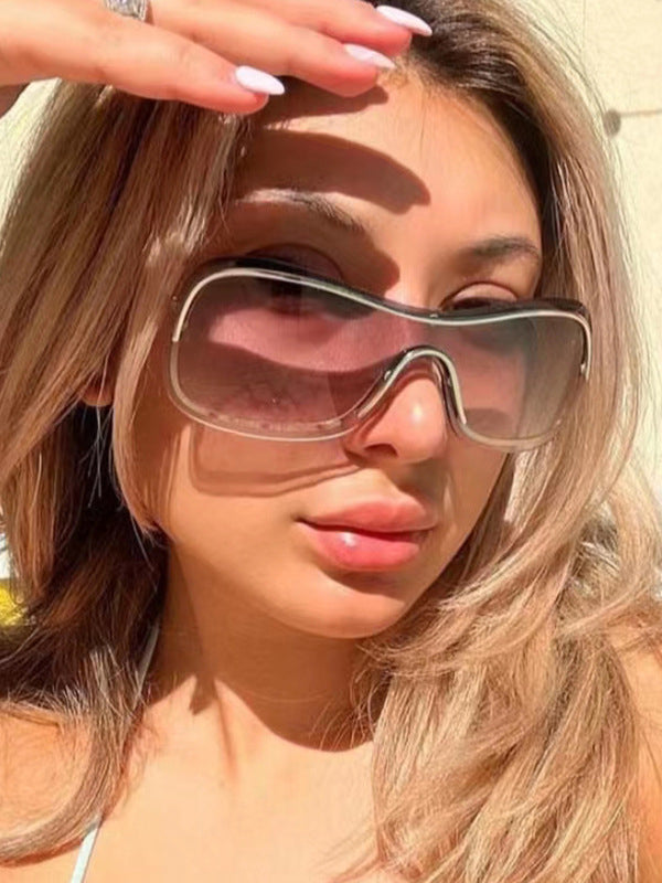 Lunettes de soleil géométriques anti-UV
