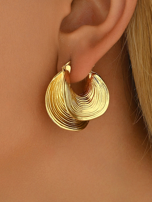 Boucles d'oreilles pendantes géométriques