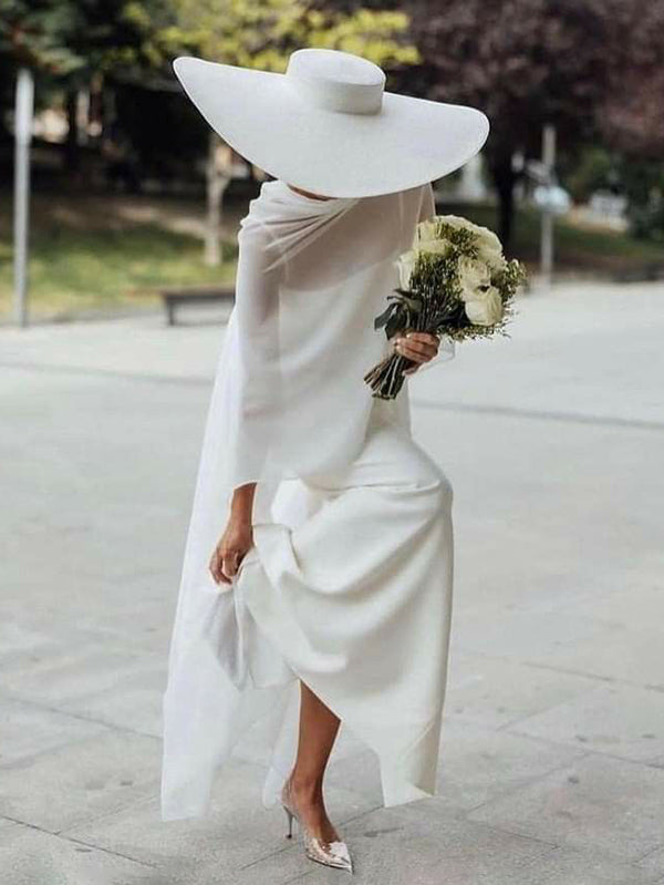 Robe longue ensemble deux pièces ample à fines bretelles, couleur unie