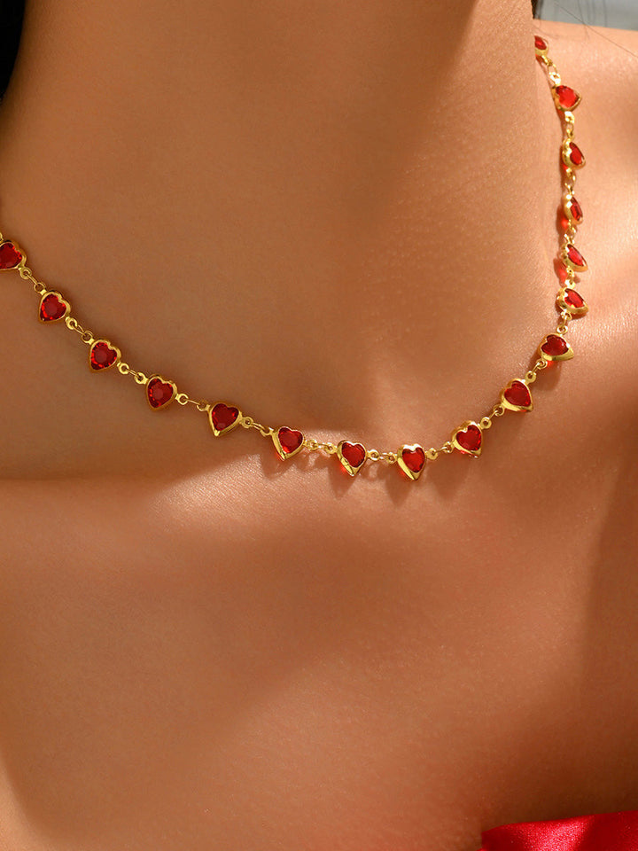 Collier en forme de cœur