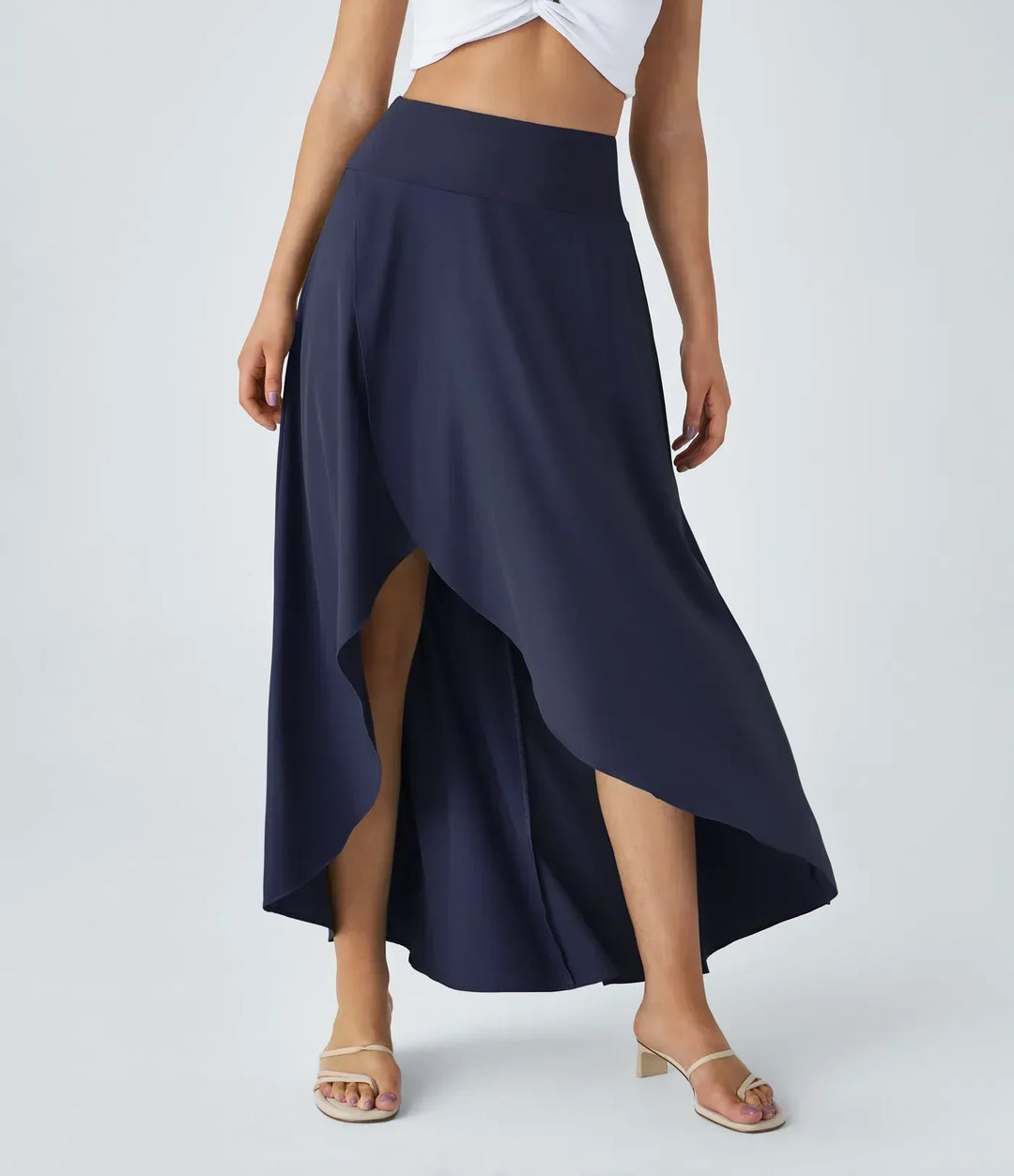 Jupe maxi Natalia avec fente - Élégance stylée et confort.