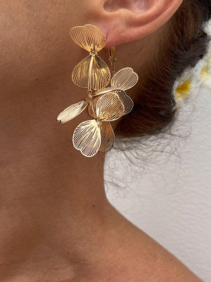Boucles d'oreilles pendantes géométriques