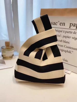 Sac besace rayé couleur contrastée