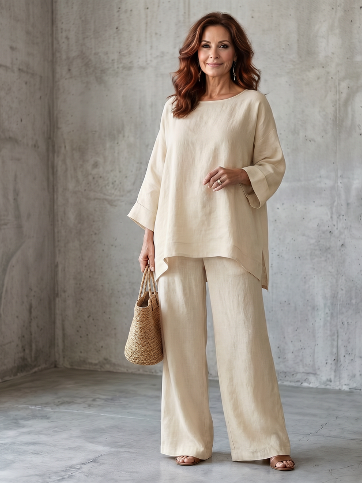 Prue | Tunika oversize avec ensemble de pantalons larges