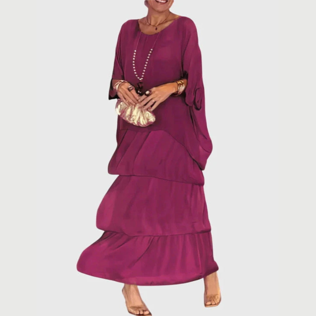 Maja | Robe Maxi à Volants Boho pour Femmes
