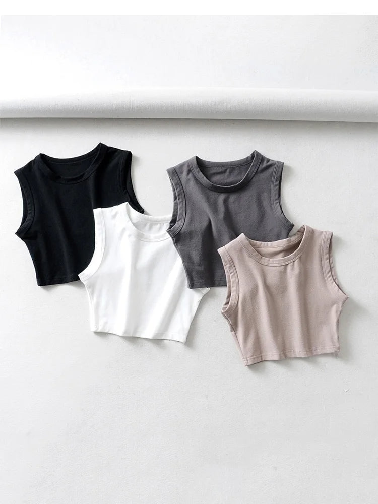 Débardeur Tank Crop Top sans manches