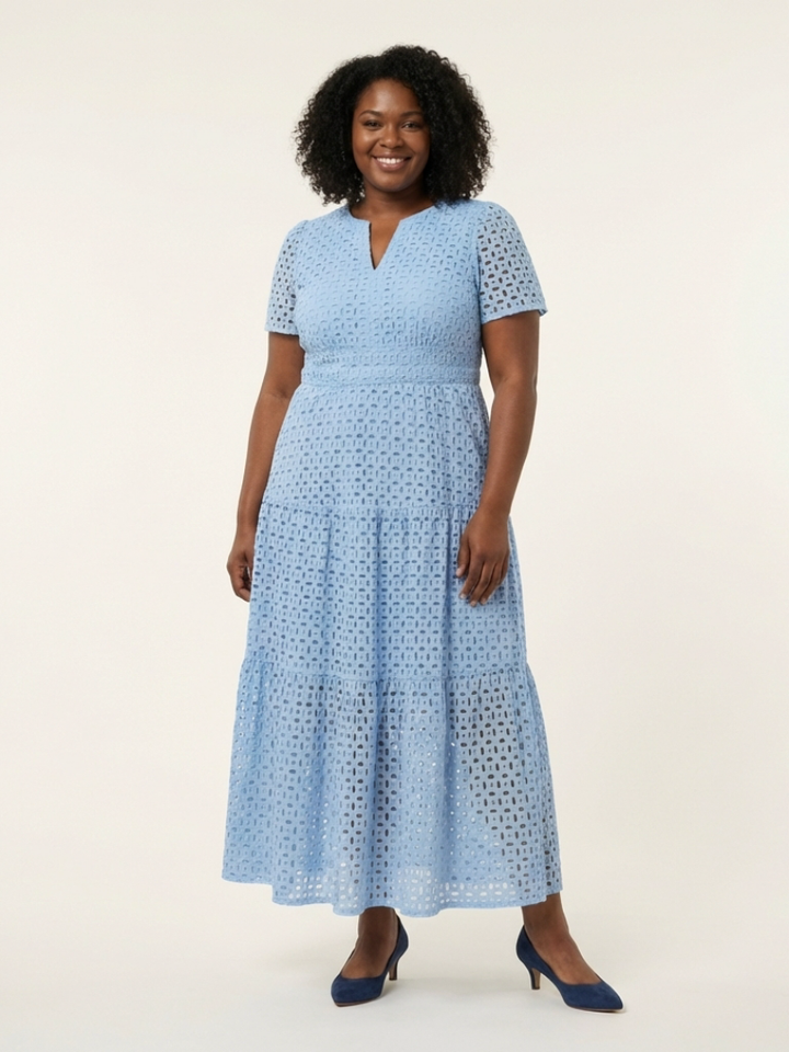 Sabine | Robe midi confortable avec coupe décontractée