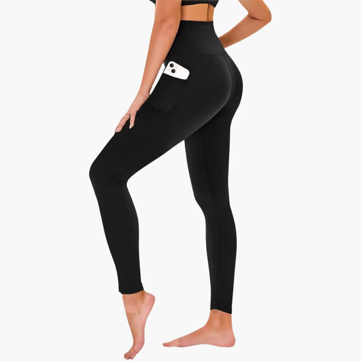Leggings pour femmes avec motif léopard et taille haute en matière extensible