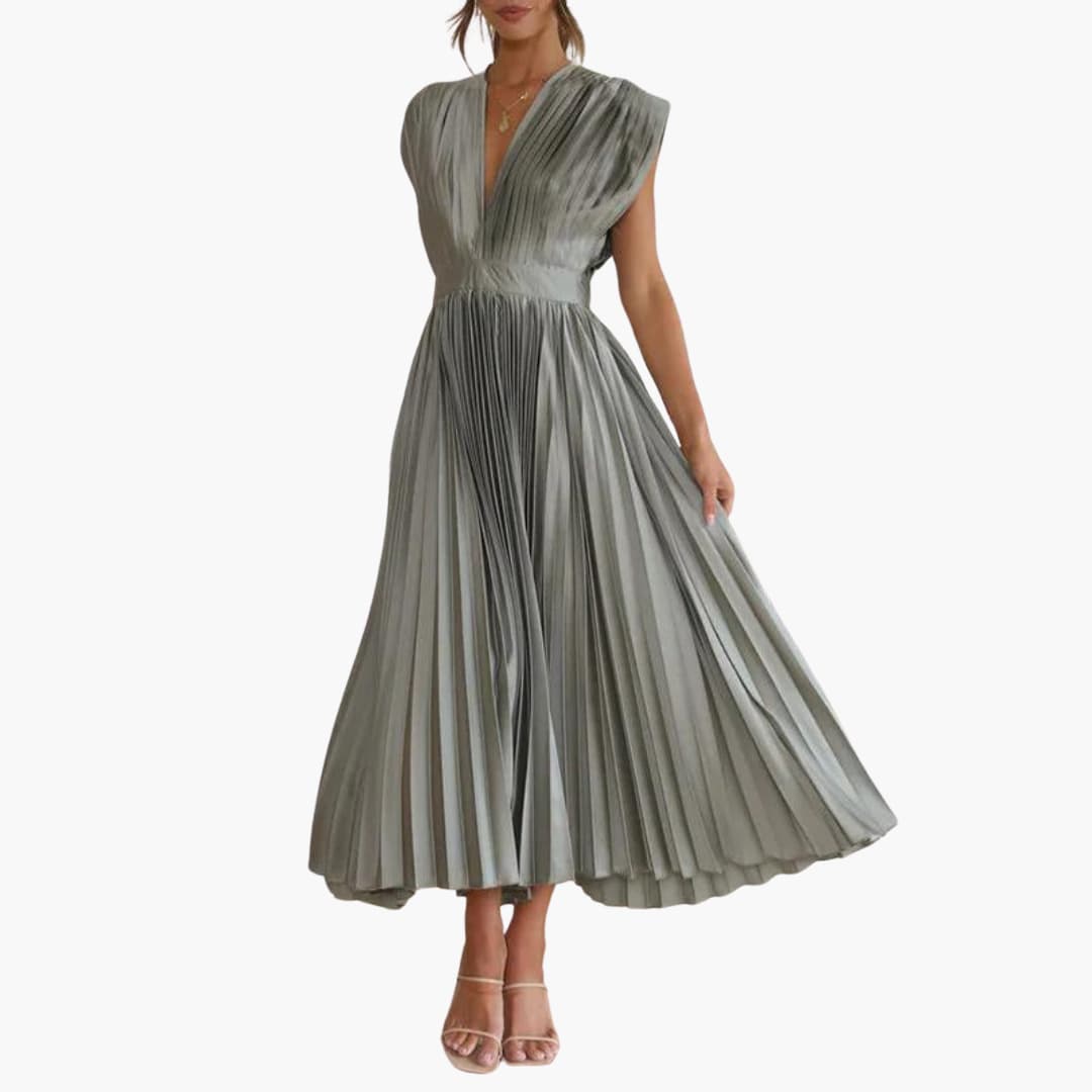Robe midi élégante avec décolleté en V - Mode de soirée pour femmes Farfetch
