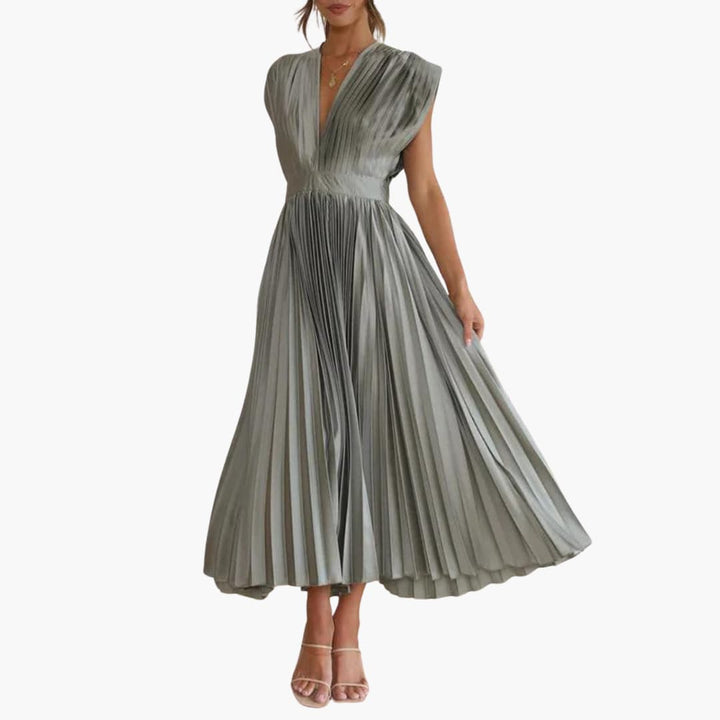 Robe midi élégante avec décolleté en V - Mode de soirée pour femmes Farfetch
