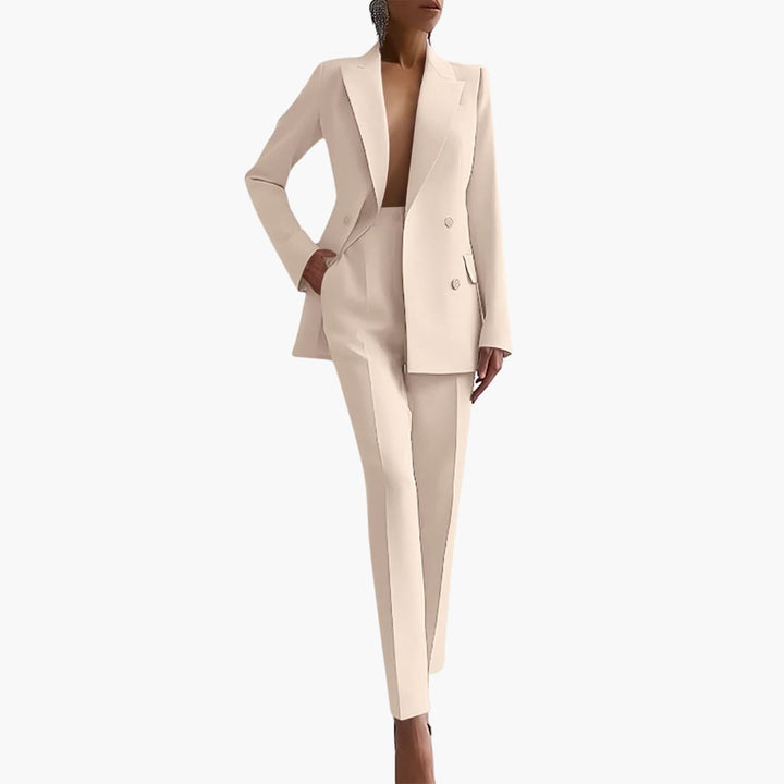 Ensemble Blazer Élégant pour Femmes - Coupe Ajustée avec Pantalon