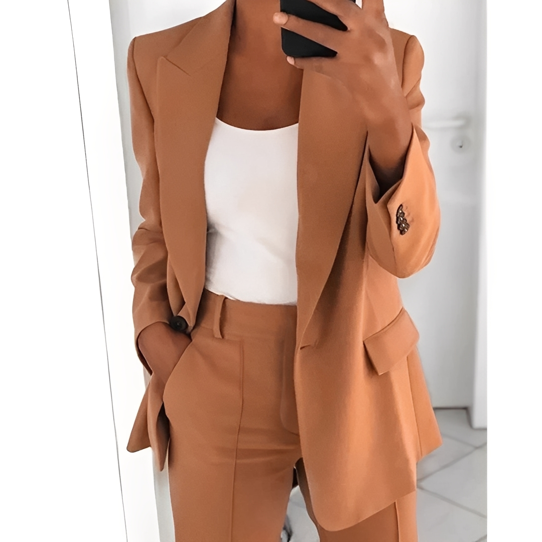 Alexes - Costume pour femmes avec blazer et pantalon