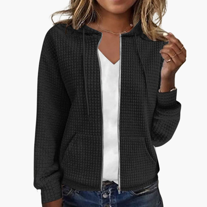 Sweat à capuche zippé pour femmes