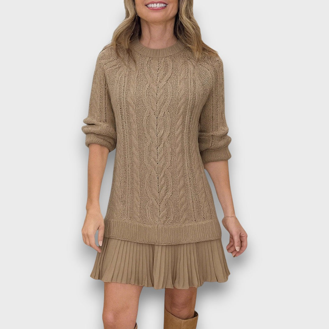Valentina – Robe en tricot avec ourlet en tulle