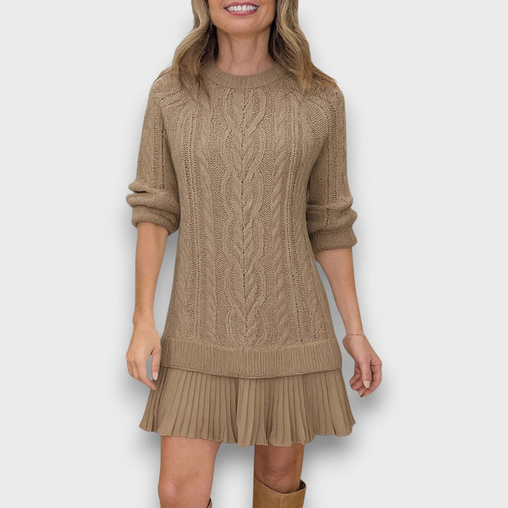 Valentina – Robe en tricot avec ourlet en tulle