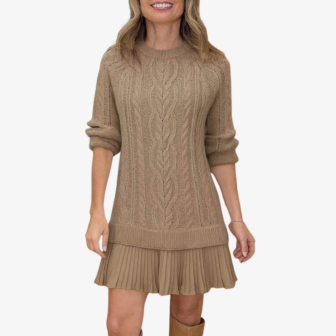 Trivora™ - Robe en Tricot Élégante et Chaude