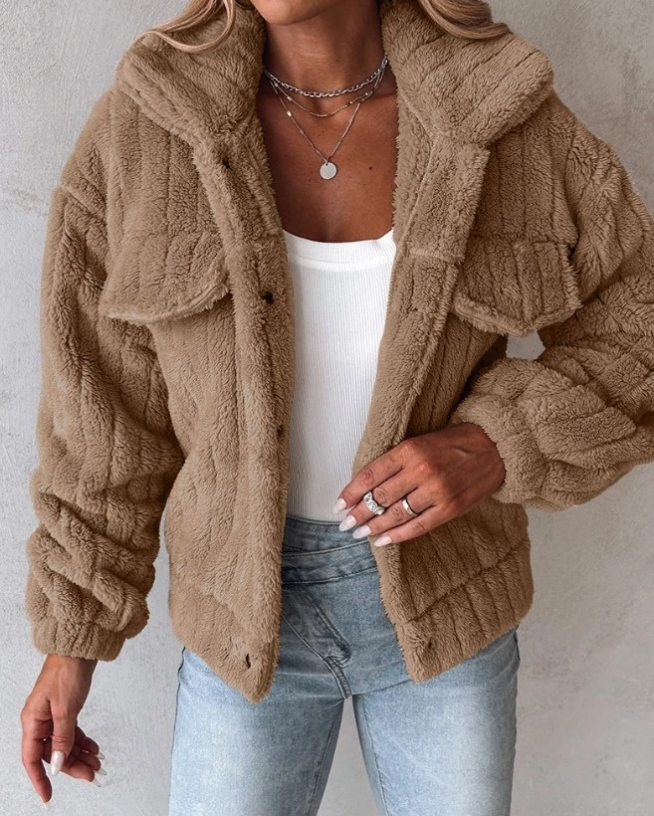Manteau Teddy pour femmes | Court