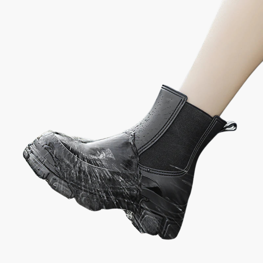 Bottes Chelsea pour femmes avec empiècements élastiques et semelle structurée
