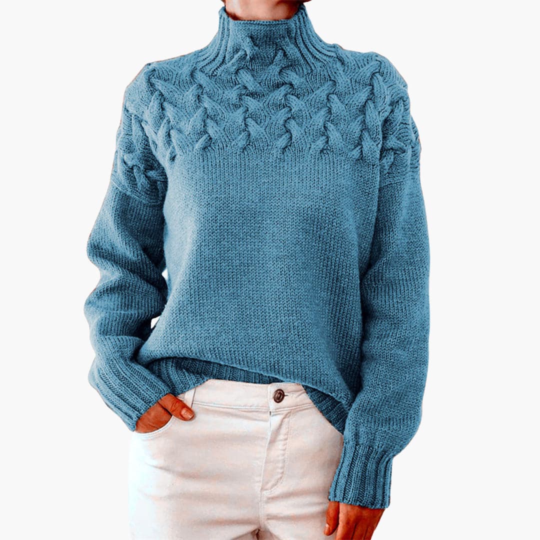 Pull en maille col roulé pour femmes