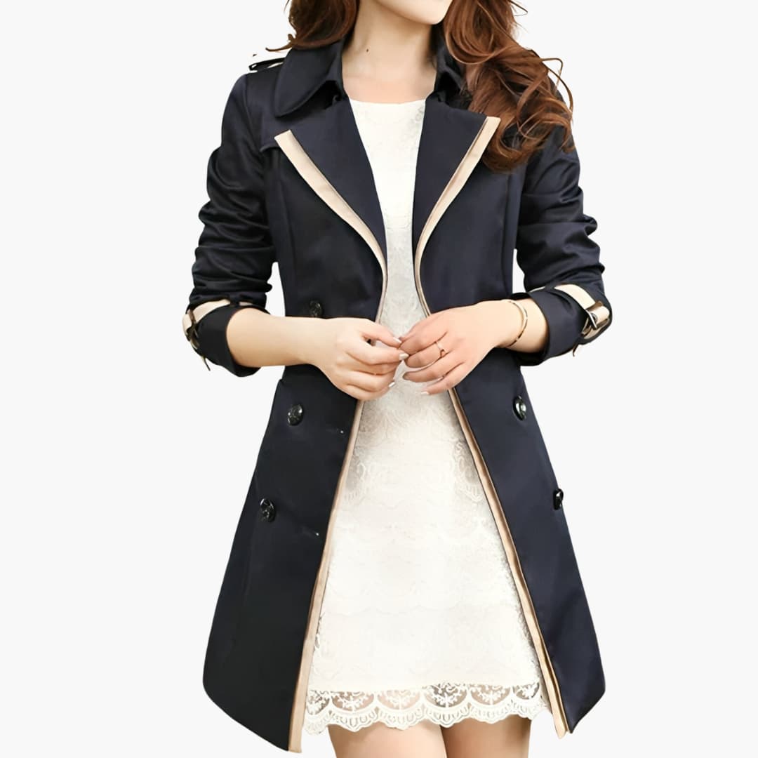 Trench-coat avec ceinture pour femmes