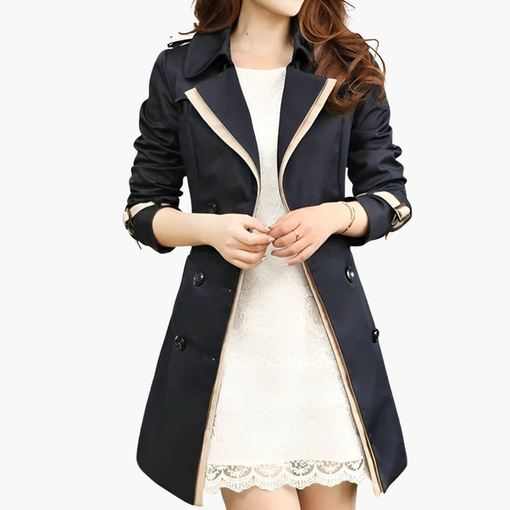 Trench-coat avec ceinture pour femmes