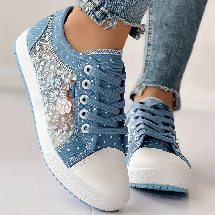 Lotte | Baskets élégantes pour femmes avec des détails floraux