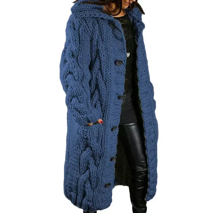 Veste en tricot longue et stylée pour femmes