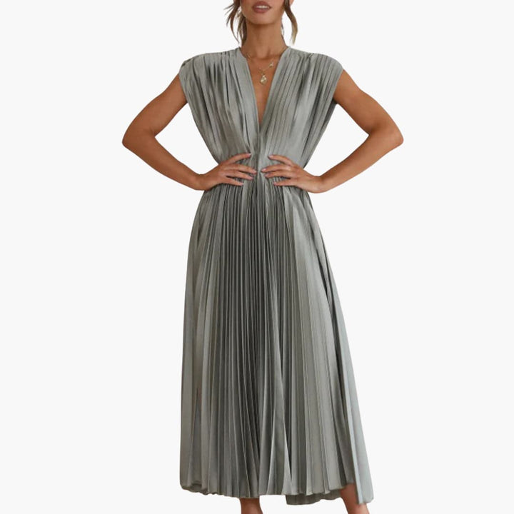 Robe midi élégante avec décolleté en V - Mode de soirée pour femmes Farfetch