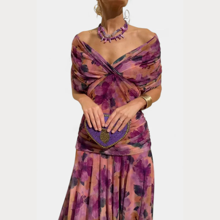 Lilian | Robe de Soirée Élégante Off-Shoulder pour Femmes