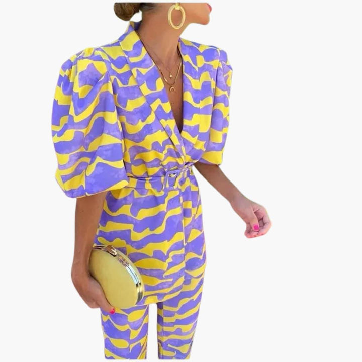 Ensemble Femme 2 pièces - Tenue de loisirs élégante en tissu doux