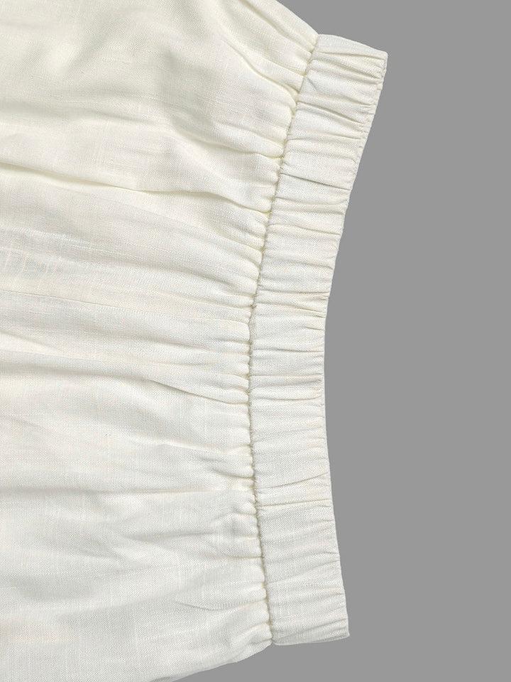 Ensemble deux pièces à col en V, sans manches – débardeur + pantalon