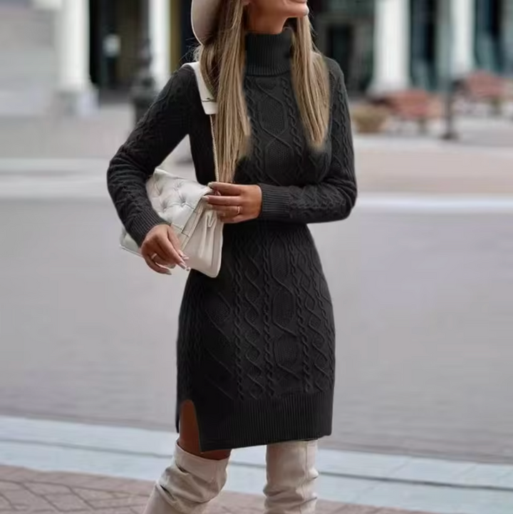 Robe Tricot à Manches Longues pour Femmes | Midi